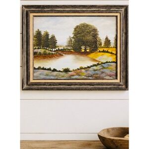 Vintage Oil on Canvas Countryside